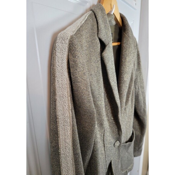 Drew Womens Metallic Blazer Jacket Size S - Picture 3 of 9